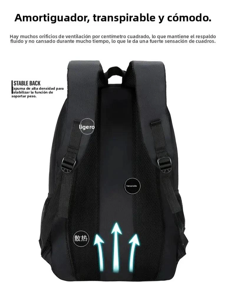 MOCHILA CASUAL IMPERMEABLE UNISEX MULTIFUNCIONAL PARA TODOS - 7