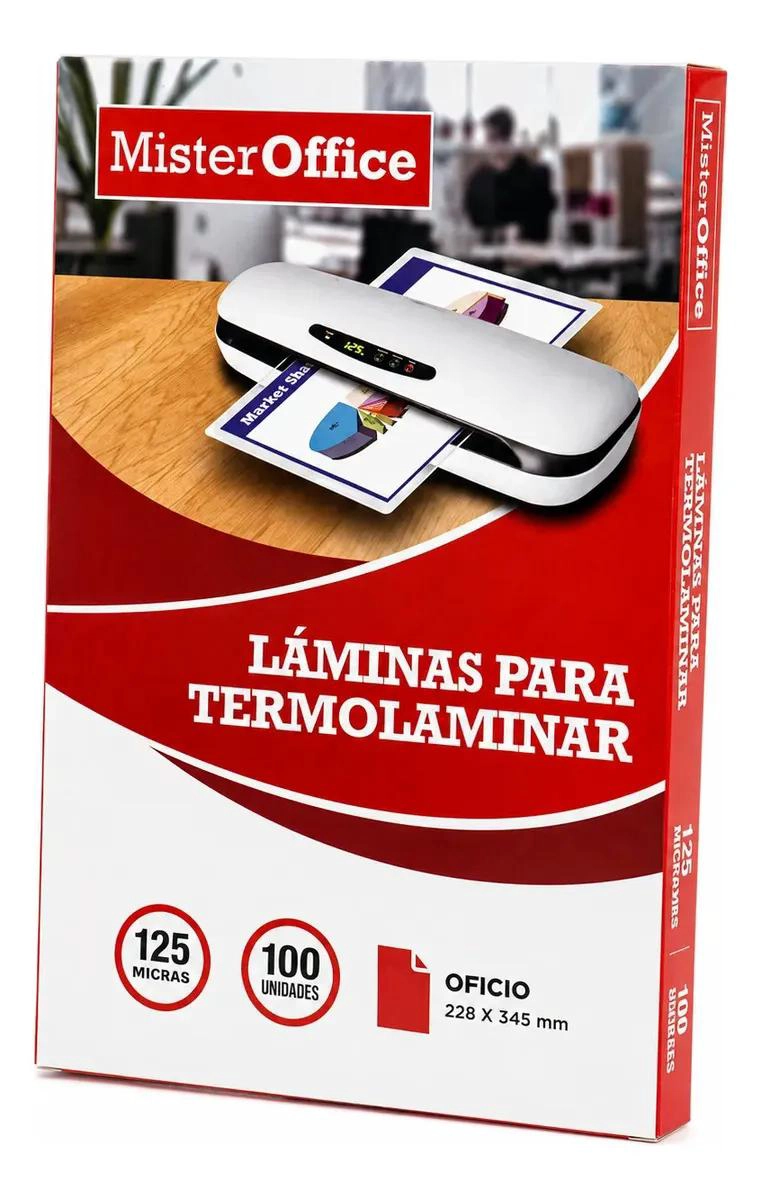 LAMINAS TERMOLAMINADAS OFICIO 125 MICRONES 100 UNIDADES - 4