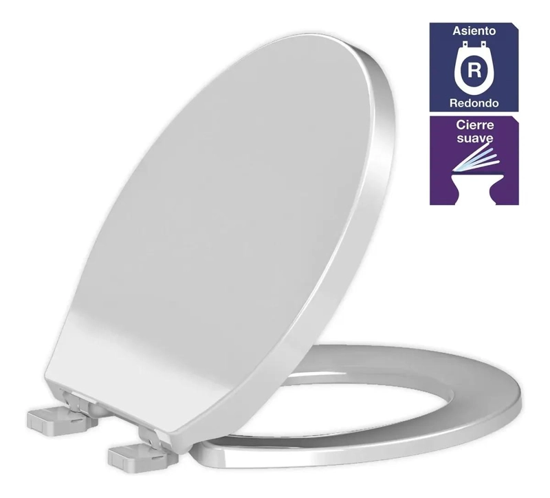 ASIENTO DE BAÑO REDONDO CON CIERRE SUAVE Y ECOLOGICO - 2