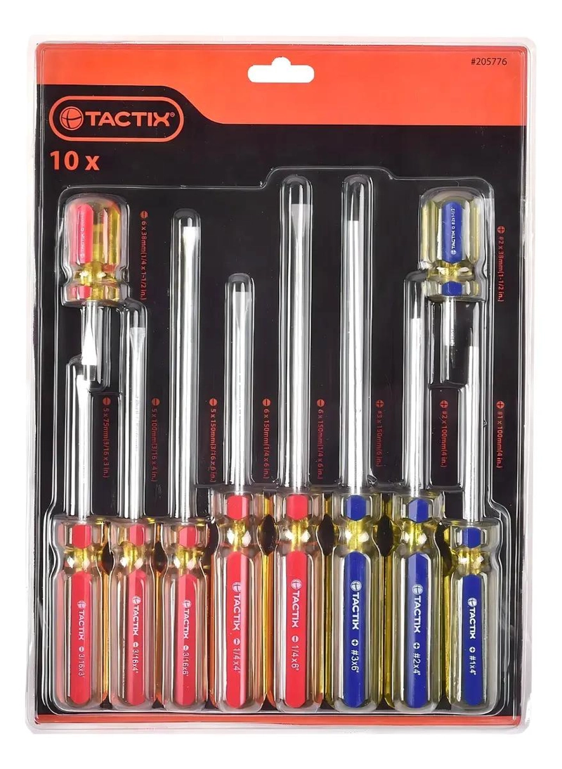 SET DE 10 DESTORNILLADORES ERGONOMICOS - 2