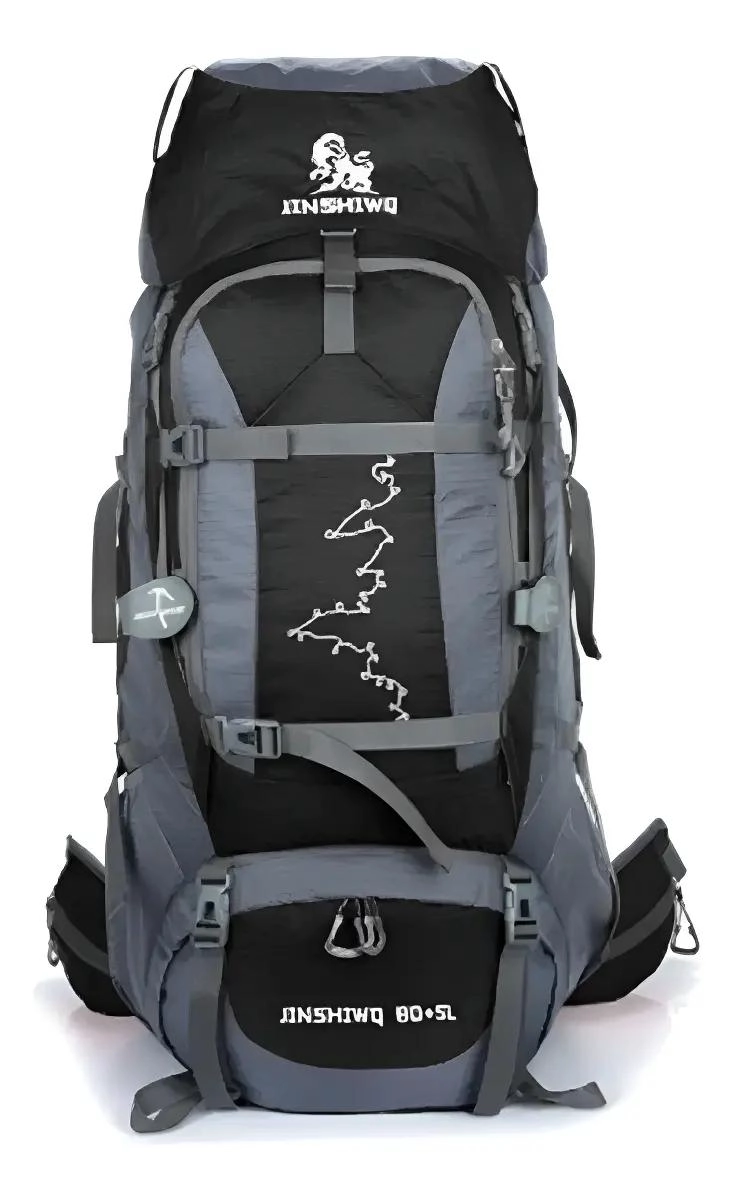 MOCHILA DE CAMPING IMPERMEABLE 80+5 LITROS PARA SENDERISMO - 1