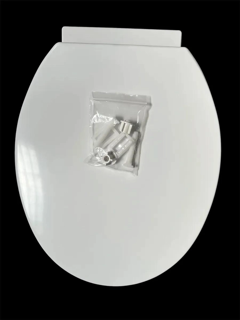 TAPA DE WC ASIENTO PLASTICO OVALADO CON CIERRE SUAVE - 6