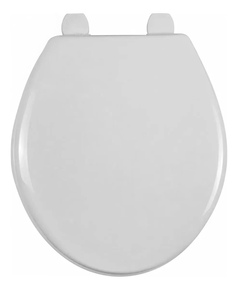 ASIENTO DE INODORO REDONDO DE PLASTICO ANTIBACTERIAL - 1