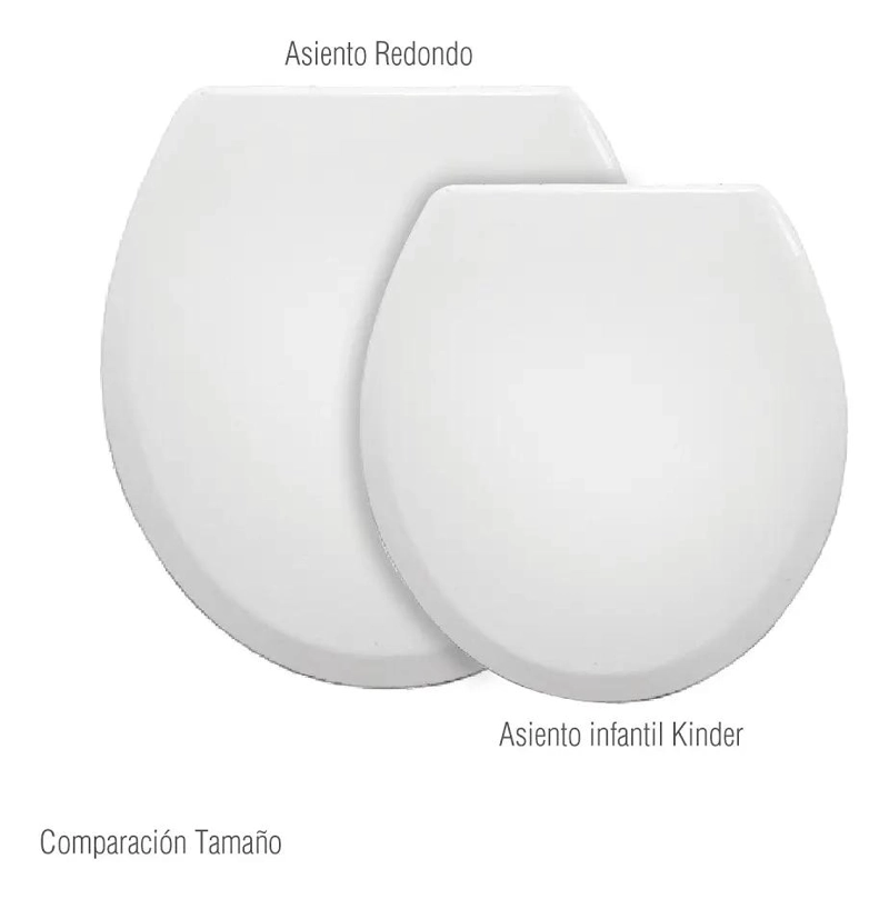 TAPA ASIENTO INFANTIL PARA INODORO BLANCO CON PROTECCION ANTIMICROBIANA - 2