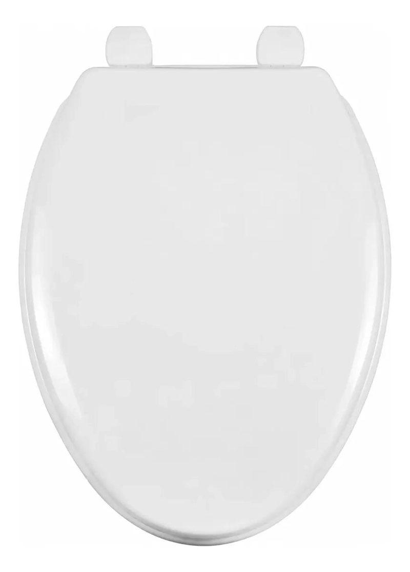 ASIENTO DE INODORO ELONGADO BLANCO CON CIERRE NORMAL - 1