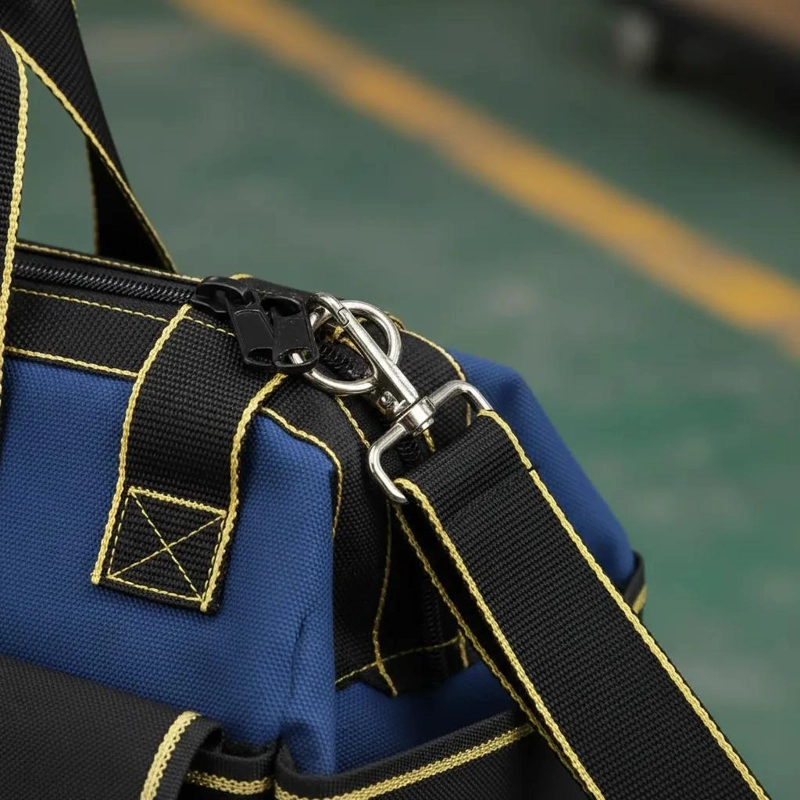 MOCHILA DE HERRAMIENTAS CON FONDO PLASTICO Y GRAN CAPACIDAD - 6