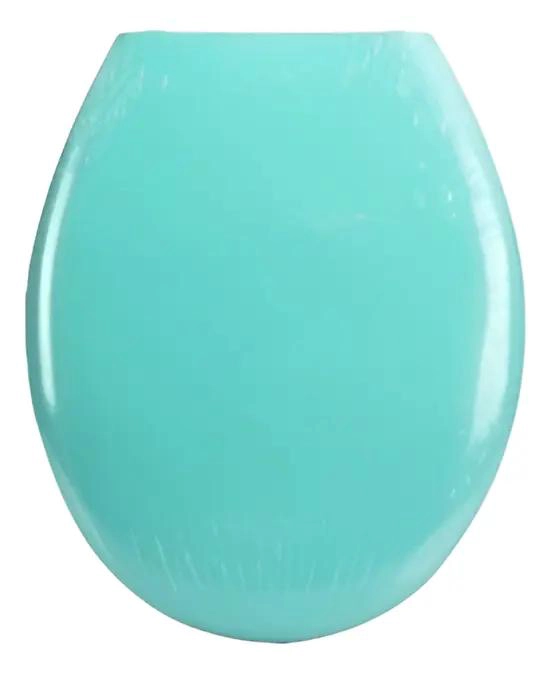 TAPA DE ASIENTO INODORO COLOR CELESTE PARA BAÑO - 2