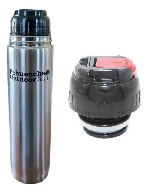 TERMO CEBADOR PEHUENCHE CON TAPA CLIP MATE IDEAL PARA BEBIDAS - 3
