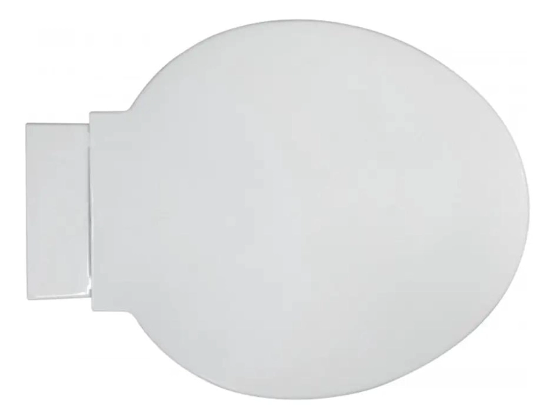 ASIENTO DE BAÑO ELONGADO REFORZADO BLANCO PARA COMODIDAD - 3