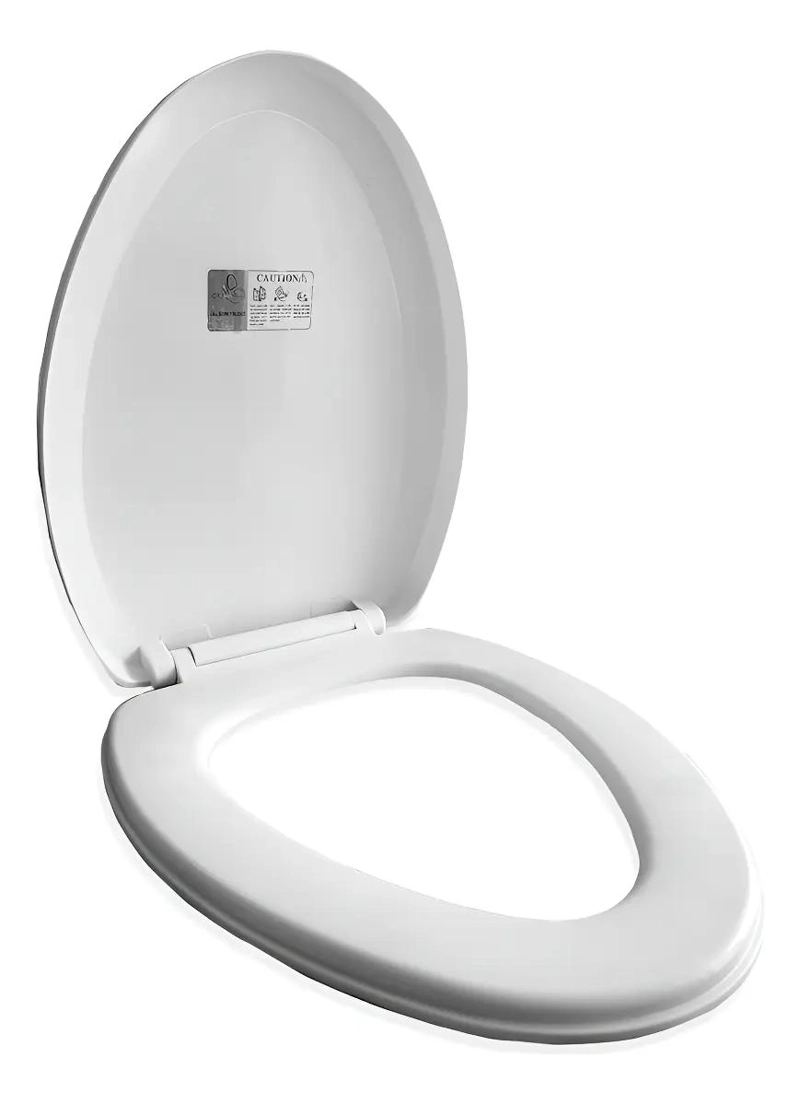 ASIENTO Y TAPA DE CIERRE LENTO PARA INODORO BLANCA - 1