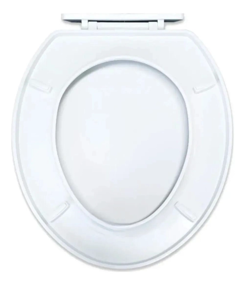 ASIENTO TAPA OVALADO PARA BAÑO COLOR BLANCO - 2