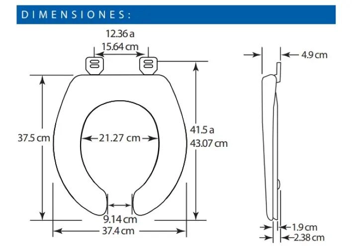 ASIENTO DE INODORO REDONDO CON CIERRE LENTO Y AJUSTE PERFECTO - 2