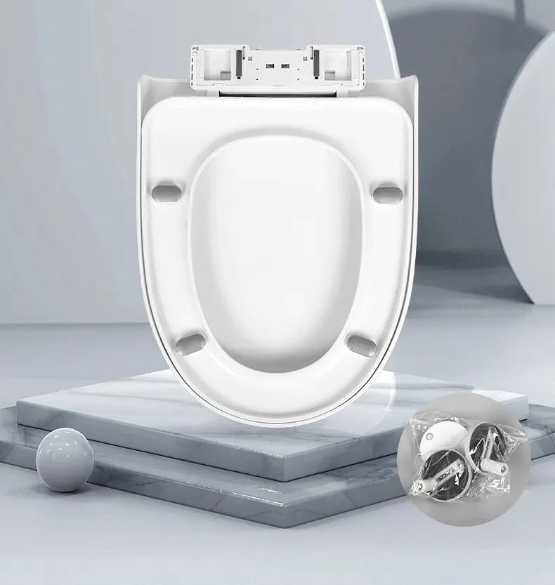 ASIENTO Y TAPA CIERRE SUAVE PARA BAÑO UNIVERSAL BLANCO - 4