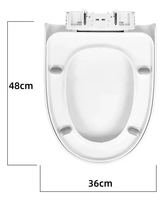ASIENTO Y TAPA CIERRE SUAVE PARA BAÑO UNIVERSAL BLANCO - 5