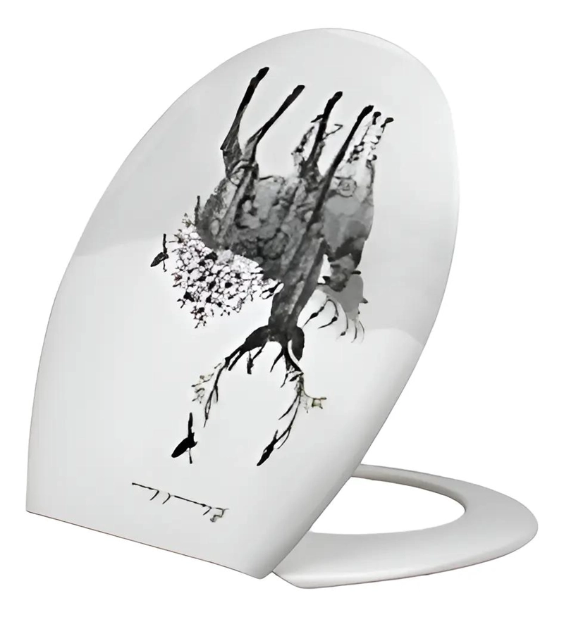 ASIENTO TAPA WC INODORO DISEÑO RENO PARA BAÑO MODERNO - 1