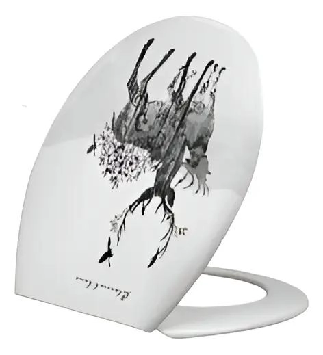 ASIENTO TAPA WC INODORO DISEÑO RENO PARA BAÑO MODERNO - 2