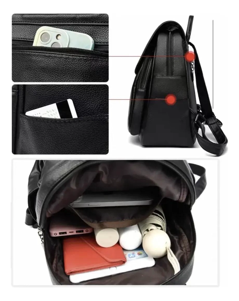 MOCHILA URBANA ANTIRROBO IMPERMEABLE 20 LITROS PARA MUJER - 6