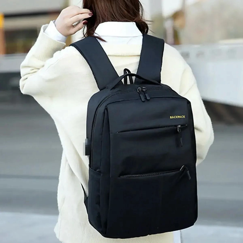 PACK DE 3 BOLSOS URBANOS PARA NOTEBOOK EN COLOR NEGRO - 1