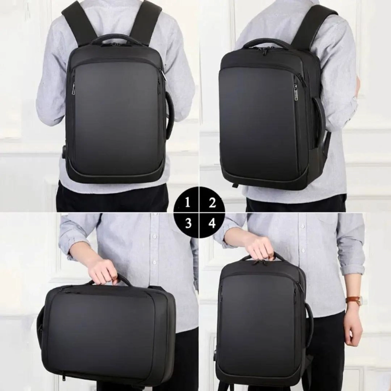 MOCHILA DE VIAJE IMPERMEABLE CON PUERTO USB Y 30 LITROS - 2
