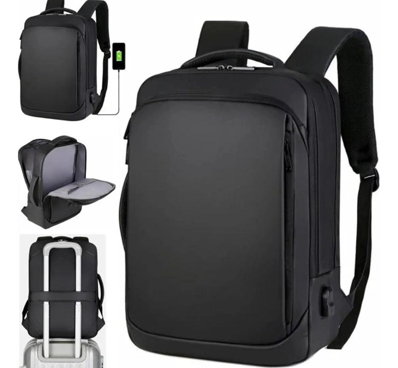 MOCHILA DE VIAJE IMPERMEABLE CON PUERTO USB Y 30 LITROS - 4