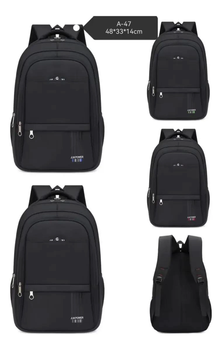 MOCHILA URBANA EJECUTIVA NEGRA IMPERMEABLE 35 LITROS PARA OFICINA - 3