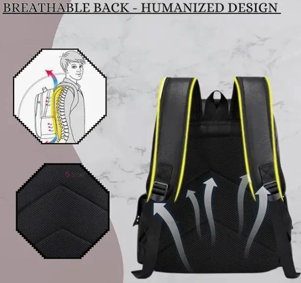 MOCHILA DE CUERO IMPERMEABLE PARA NOTEBOOK Y VIAJES - 8