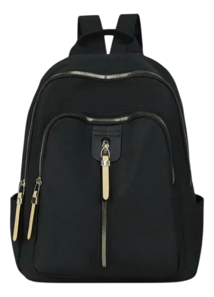 MOCHILA IMPERMEABLE TURQUESA PARA MUJER CON BOLSILLOS - 1