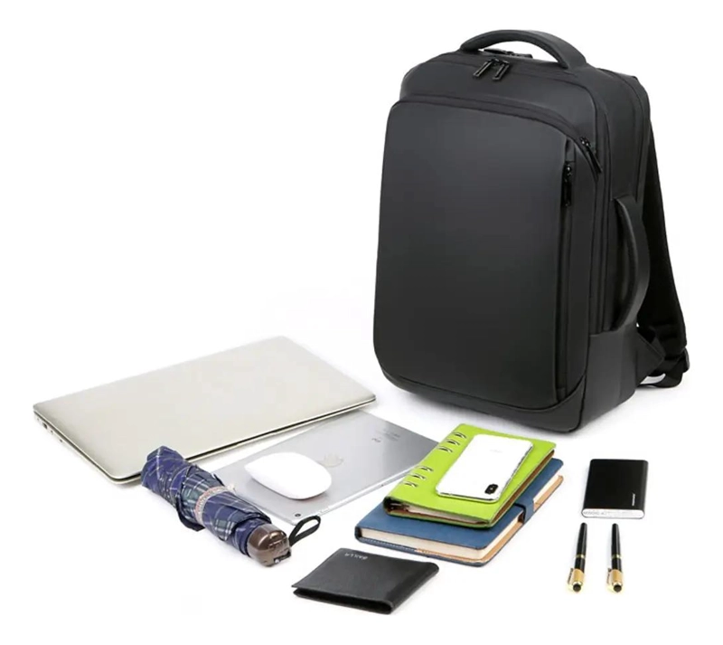 MOCHILA ANTIRROBO IMPERMEABLE PARA NOTEBOOK CON PUERTO USB - 3