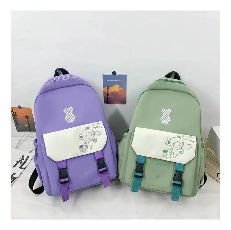MOCHILA ESCOLAR JUVENIL IMPERMEABLE CON COMPARTIMENTOS - 5