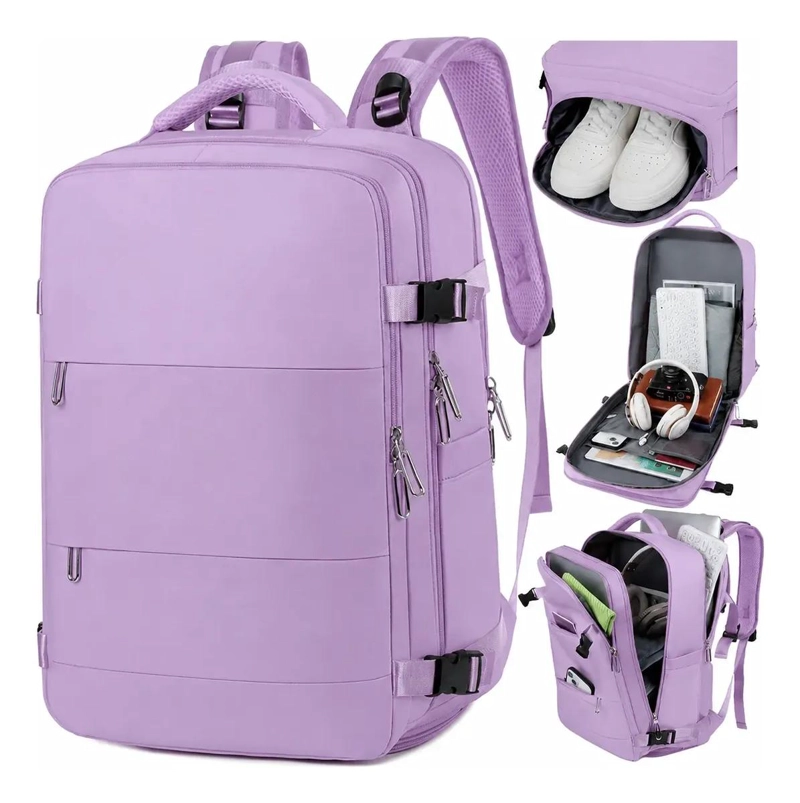 MOCHILA DE VIAJE IMPERMEABLE CON COMPARTIMENTO PARA ZAPATOS - 3