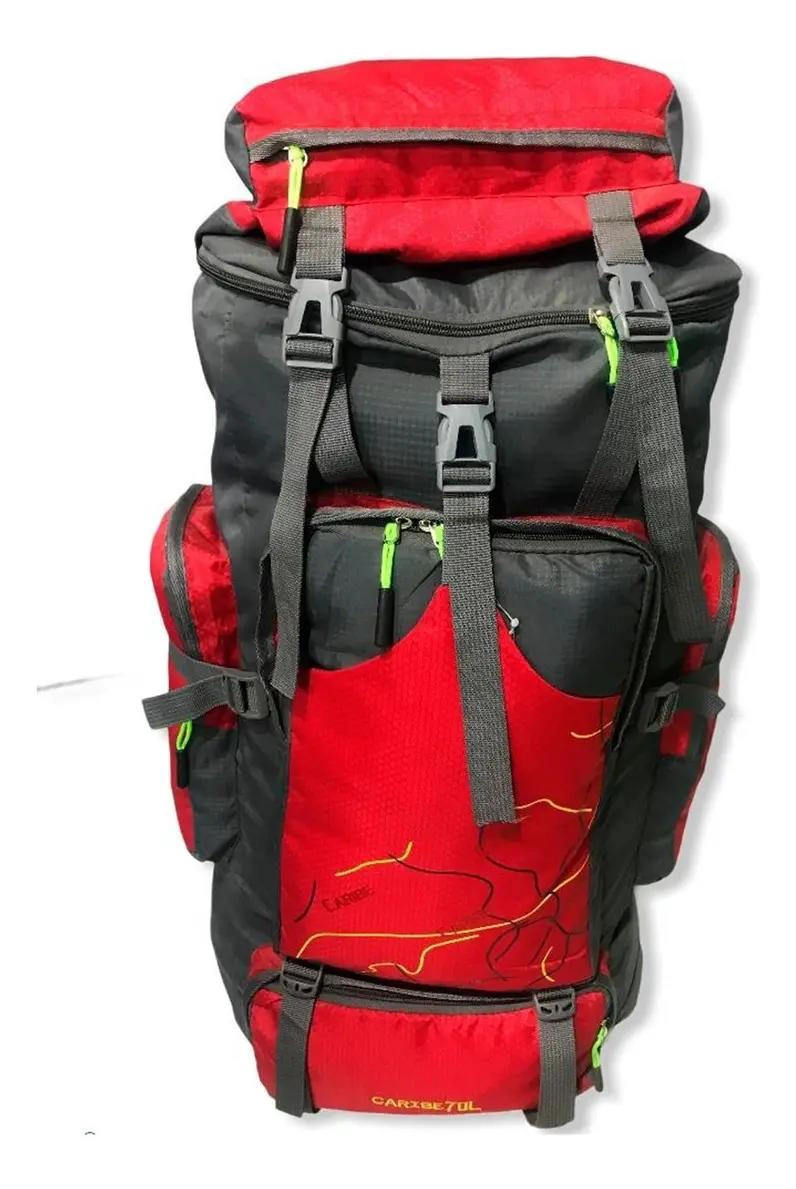 MOCHILA IMPERMEABLE DE 70 LITROS PARA CAMPING Y TREKKING - 1
