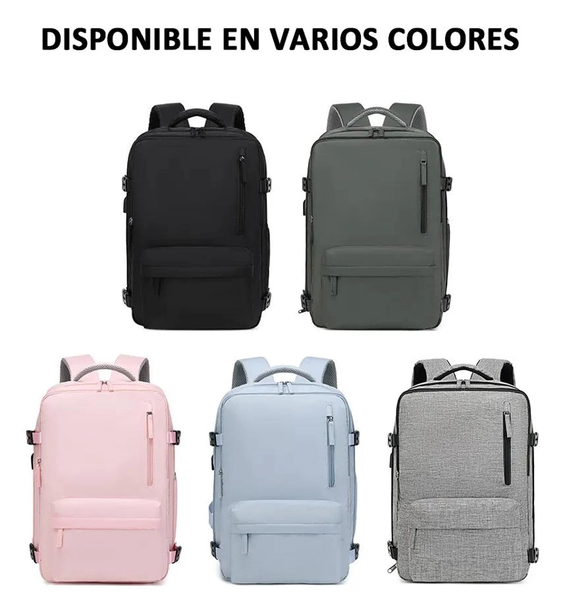 MOCHILA DE VIAJE IMPERMEABLE CON COMPARTIMENTOS ESPECIALES - 3