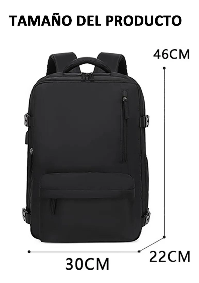 MOCHILA DE VIAJE IMPERMEABLE CON COMPARTIMENTOS ESPECIALES - 4
