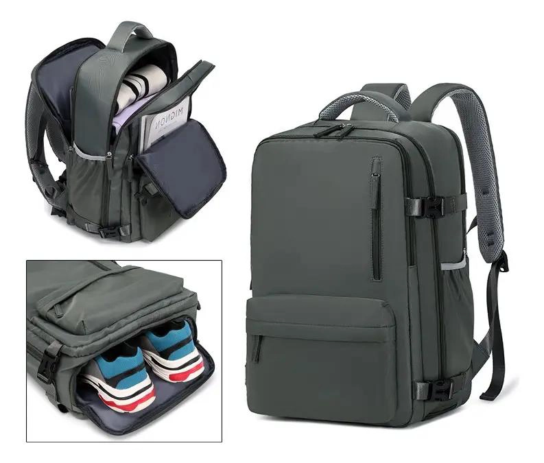 MOCHILA DE VIAJE IMPERMEABLE CON COMPARTIMENTOS ESPECIALES - 5