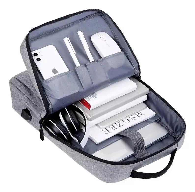 MOCHILA URBANA SET DE 3 PIEZAS CON CARGA USB - 3