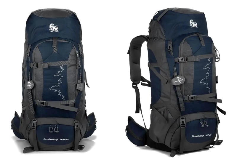 MOCHILA DE CAMPING 80+5 LITROS IMPERMEABLE PARA SENDERISMO - 1