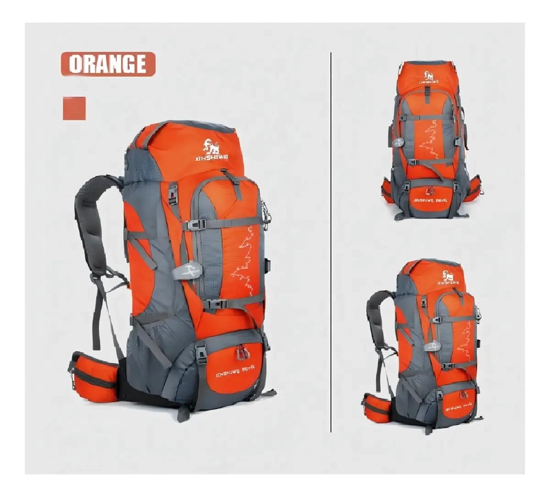 MOCHILA DE CAMPING 80+5 LITROS IMPERMEABLE PARA SENDERISMO - 8