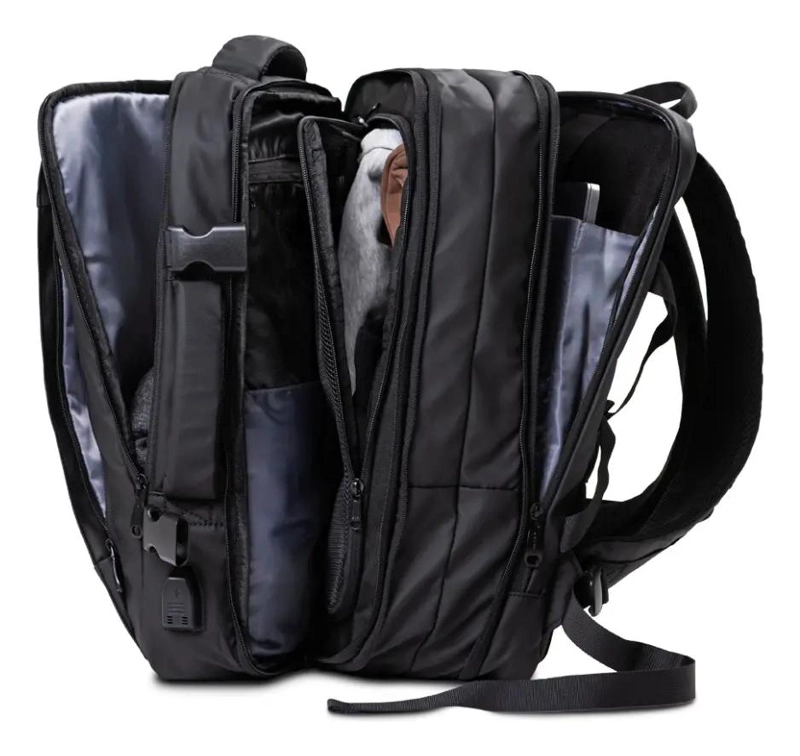 MOCHILA MALETA IMPERMEABLE ANTIRROBO EXPANDIBLE 35 LITROS - 2