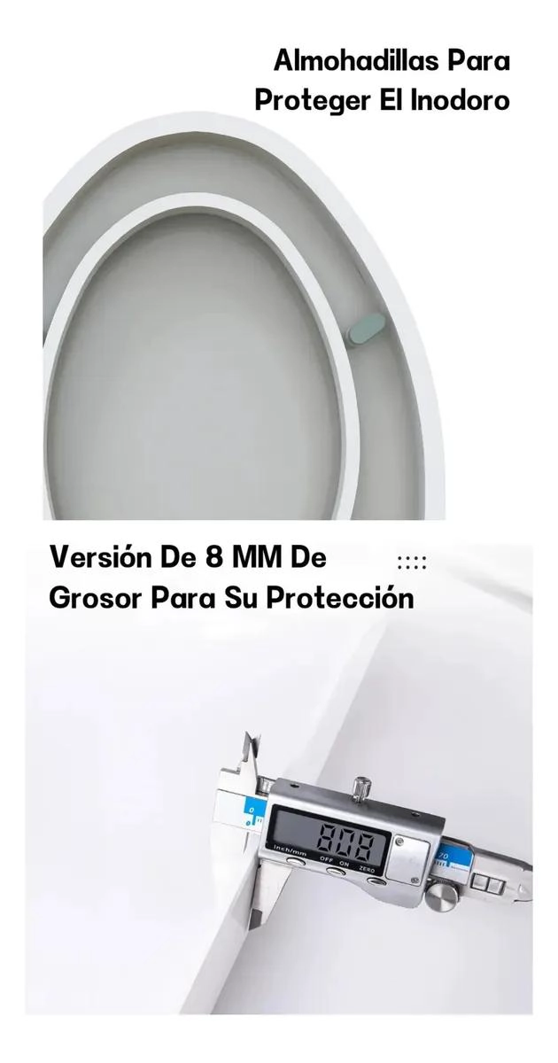 ASIENTO DE INODORO ENGROSADO DE INSTALACION RAPIDA EN FORMA DE V - 5