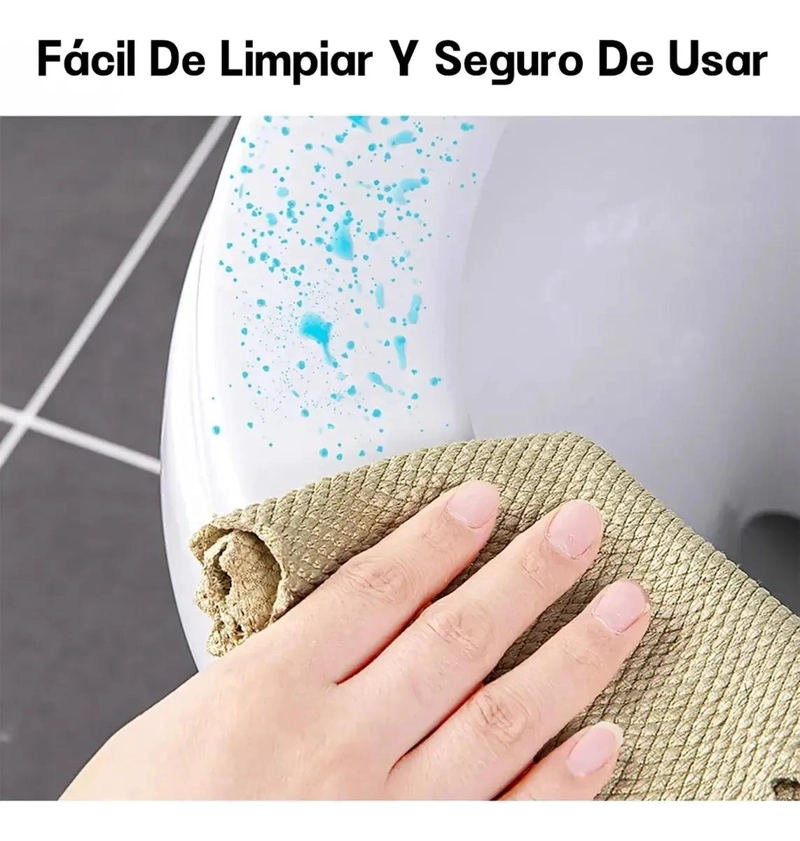 ASIENTO DE INODORO ENGROSADO DE INSTALACION RAPIDA EN FORMA DE V - 7