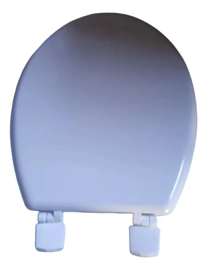 TAPA DE ASIENTO DE WC DE MADERA COLOR BLANCO 42X36 CM - 4