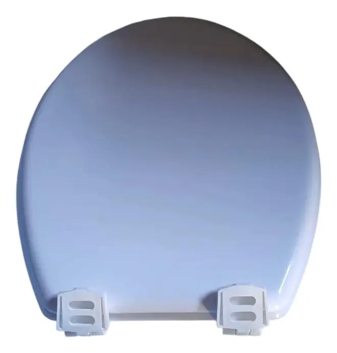 TAPA DE ASIENTO DE WC DE MADERA COLOR BLANCO 42X36 CM - 5