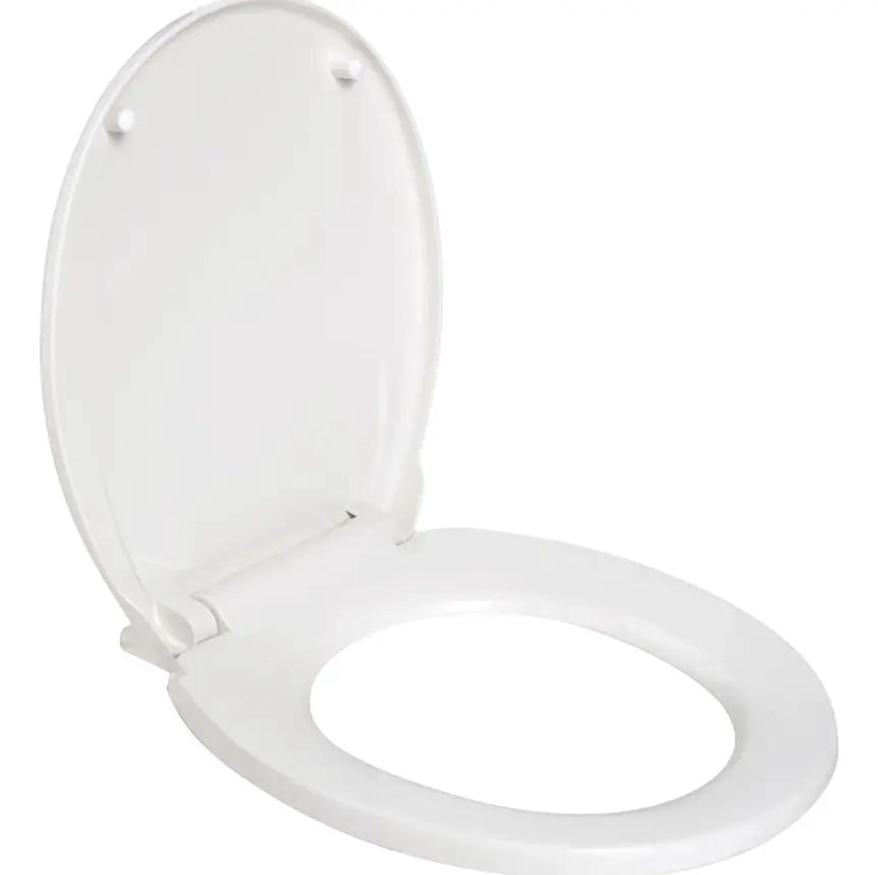 ASIENTO DE WC REDONDO PLASTICO BLANCO PARA BAÑO - 2