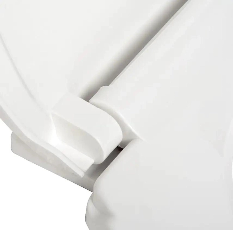 ASIENTO DE WC REDONDO PLASTICO BLANCO PARA BAÑO - 3