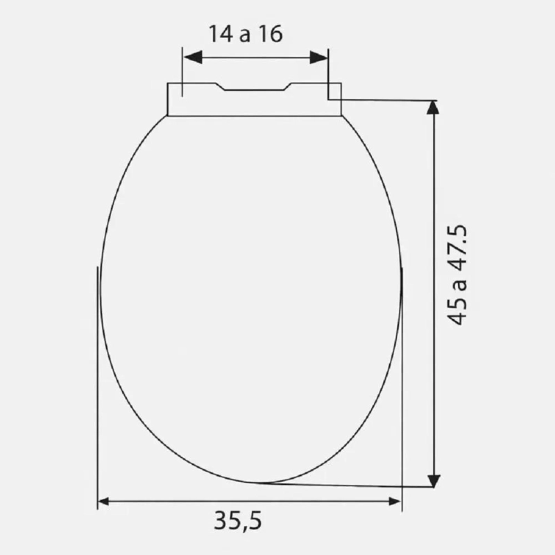 ASIENTO DE BAÑO ELONGADO CON CIERRE SUAVE Y BISAGRAS AJUSTABLES - 5