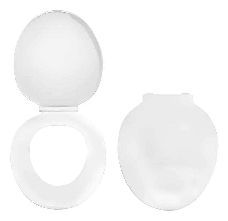 TAPA ASIENTO DE BAÑO UNIVERSAL BLANCA FACIL LIMPIEZA - 1
