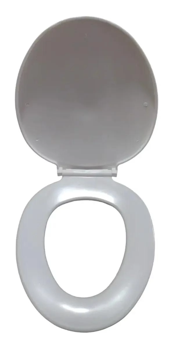 TAPA ASIENTO DE BAÑO UNIVERSAL BLANCA FACIL LIMPIEZA - 3