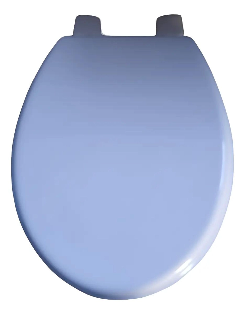 TAPA DE ASIENTO DE WC OVALADA DE MADERA COLOR BLANCO - 1