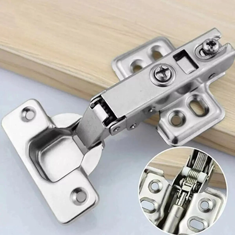SET DE 10 BISAGRAS RECTAS CON CIERRE SUAVE PARA MUEBLES - 3