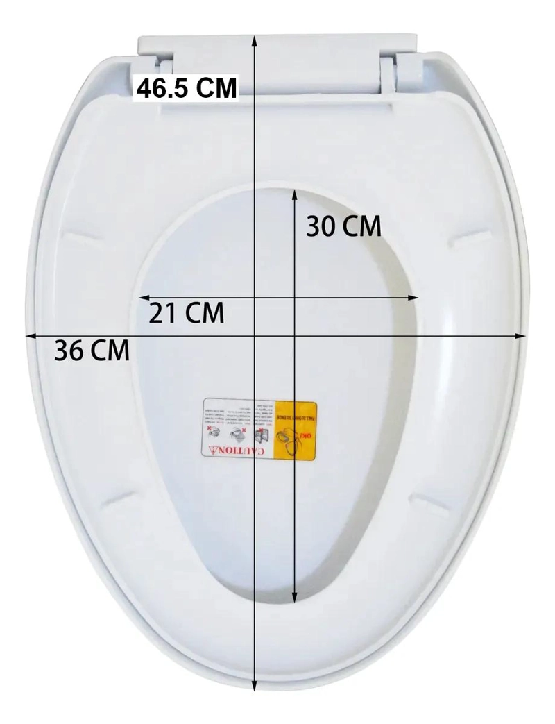 ASIENTO DE BAÑO ELONGADO CON CIERRE LENTO Y ANTIBACTERIAL - 2